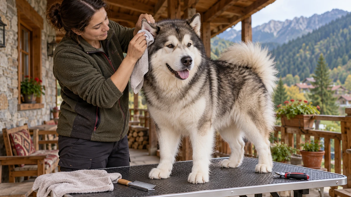 Alaska Kurdu köpek — bakım ve tımar